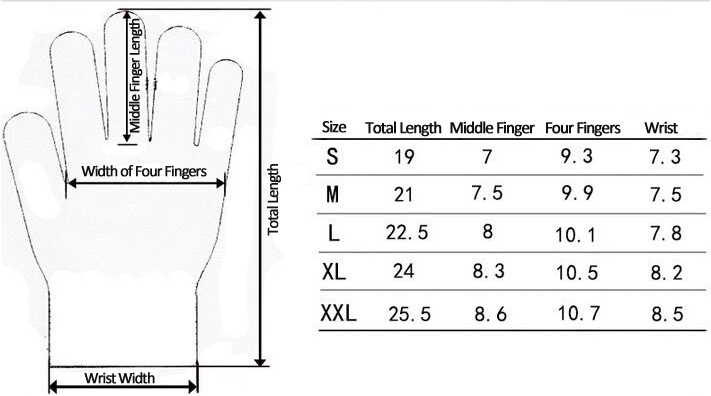 Gloves Size