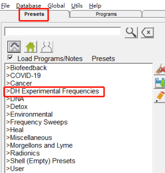 DH Experimental Presets