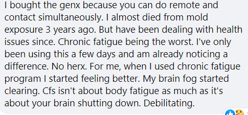 One user found relief from chronic exhaustion after using GeneratorX. In just a few days, their brain fog cleared, and energy levels significantly improved, without any Herxheimer reactions.